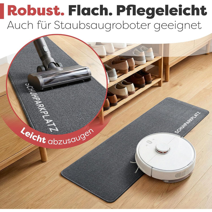 Килимок для дому 40x60 см, стійкий до прання - ідеальний розмір для вхідних дверей. Килимок для входу, привітальний напис та сердечко (Мінімалістичний)