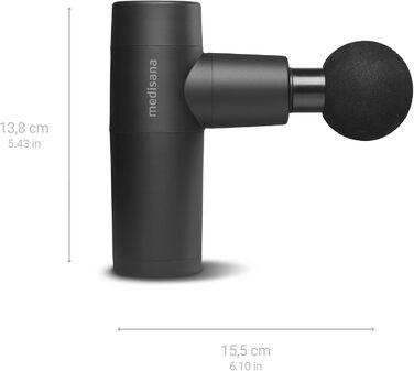 Масажер Medisana MG 150 Mini - 6 насадок, 5 рівнів вібрації, LED-дисплей, для тіла