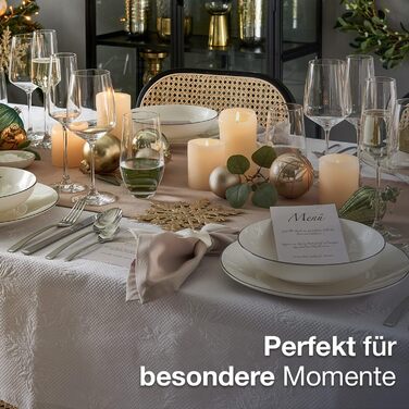 Сервіз для кави на 6 осіб з порцеляни, 18 предметів: 6 тарілок для десерту, 6 чашок, 6 підставок. Білий з чорним обідком.