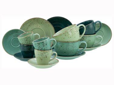 Набір посуду CreaTable Serie Nature Collection 8 предметів для 4 осіб, капучіно, кераміка, для мікрохвильовки та посудомийної машини