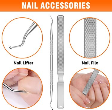 Професійний нігтеріз для нігтів, DRMODE для товстих нігтів, для людей похилого віку, з широким отвором, гострий, з похилою клинком, довга ручка (чорний)