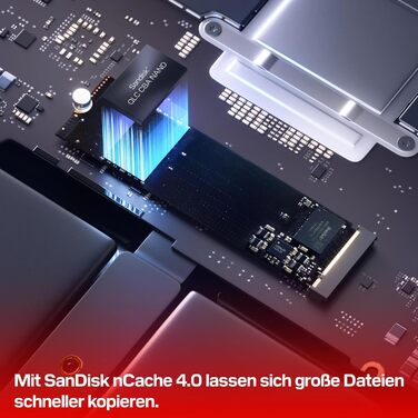 SSD WD Blue SN5100 1TB NVMe PCIe Gen 4.0 M.2 2280 - Швидкість 7100 MB/s, nCache 4.0, SanDisk 3D NAND