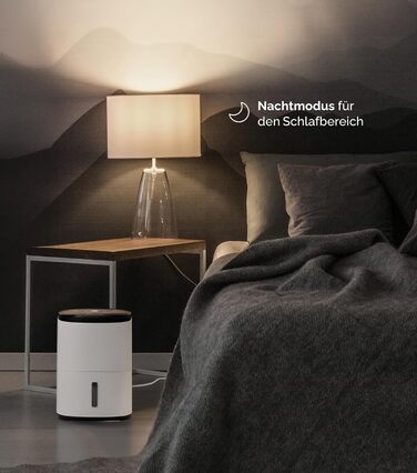 Зволожувач повітря MeacoDry Arete One 6L з очищувачем повітря | Компактний, тихий (32 дБ), для спальні, невеликих приміщень та квартир | Фільтр HEPA H13 | 1,8L резервуар | AreteOne-6L