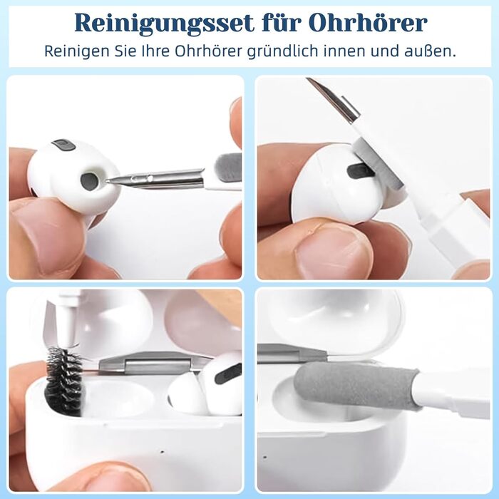 Набір для чищення електронних пристроїв Profi 32 елементи: навушники, ноутбук, клавіатура, монітор, телефон. З міні-інструментами, мікрофіброю та екіпежем