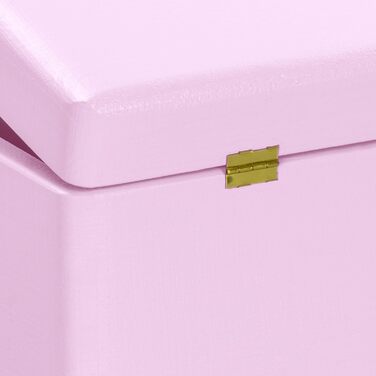 Large Wooden Box with Lid - All-Purpose Wooden Box - Storage Box | Toy Chest - Gift Packaging | Decorative Box for Crafting FSC® (approx. 40 x 30 x 24 cm | XL, Pink)