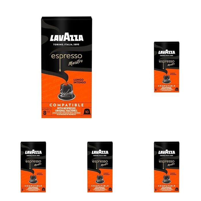 Кава Lavazza Espresso Maestro в капсулах для Nespresso Original, темне обсмажування, нотки какао та карамелі, 100 шт