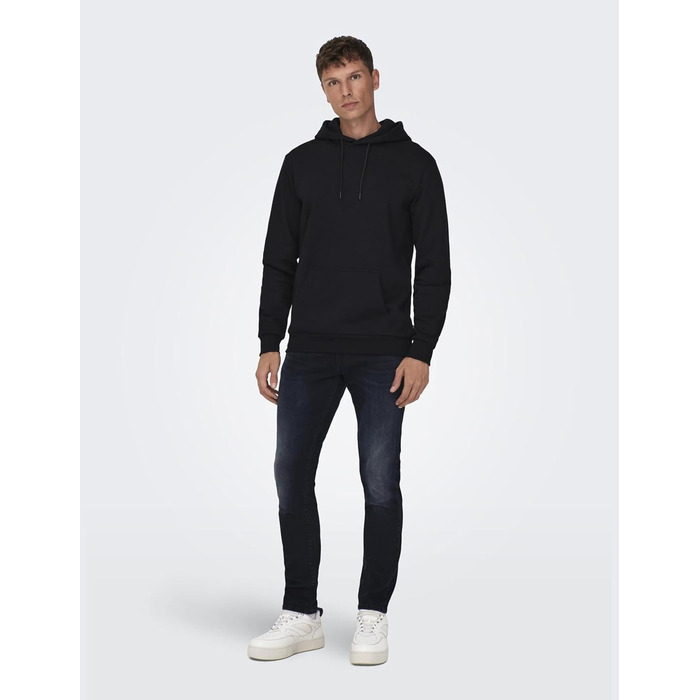 Чоловічий худі Only & Sons ONSCERES Sweatshirt, чорний, розмір L