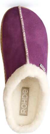 Rohde Foggia-D жіночі тапочки, сліпони, пухнасті, з повсті, тепла модель (39 EU, 59 Brombeere)