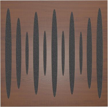 Набір акустичних басових пасток для кутів PULSE-100mm (4 шт), 50x50x10 см, колір горіх — звукопоглинаючі панелі для студії звукозапису