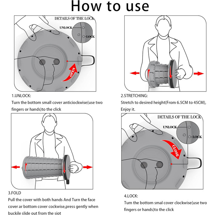 Складний туристичний стільчик Alevmoom, телескопічний, 600lbs, сірий. Ідеально для кемпінгу, риболовлі, відпочинку на природі та дому.