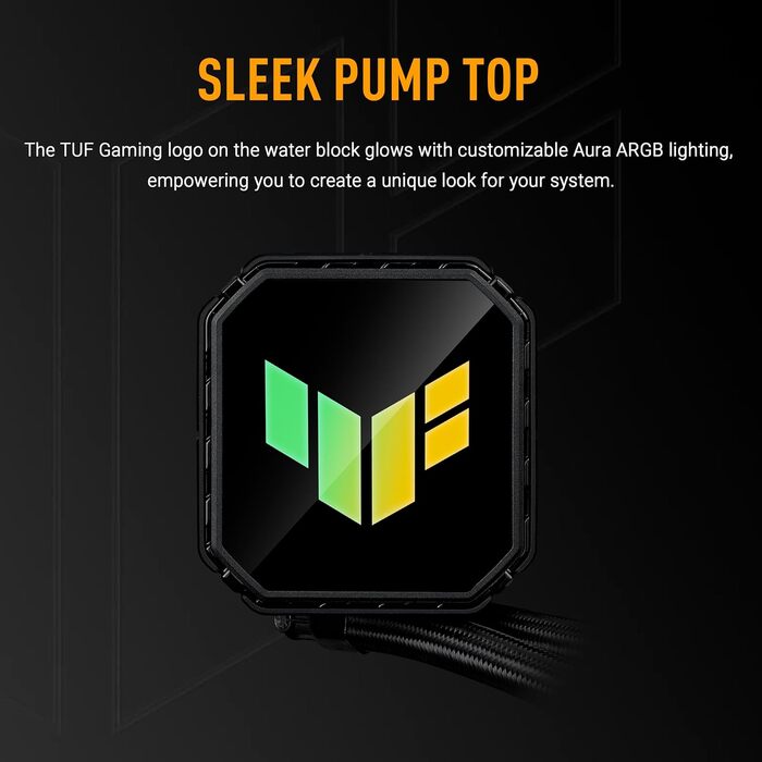 ASUS TUF Gaming LC III 360 ARGB - водяне охолодження CPU з RGB підсвічуванням, 360 мм, для Intel LGA 1851/1700/1200 та AMD AM5/AM4