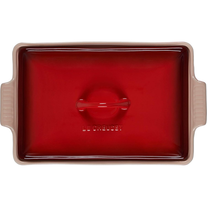 Каструля LeCreuset з керамічним покриттям, червона