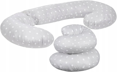 Подушка для сну Babymam, біла, силіконові кульки, 3в1