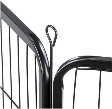 Клітка для собак, металева, розкладна, для цуценят, гризунів, кроликів, з дверцятами (310 x 2,5 x 75 см, 80 x 60 см)