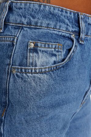 Джинси жіночі Trendyol з широкими штанинами та високою талією, блакитні