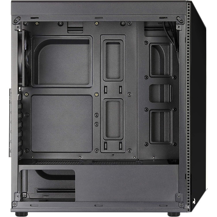 Корпус для ПК AeroCool SHARD, ATX, з акриловим склом, RGB, 13 режимів, вентилятор 12 см, чорний