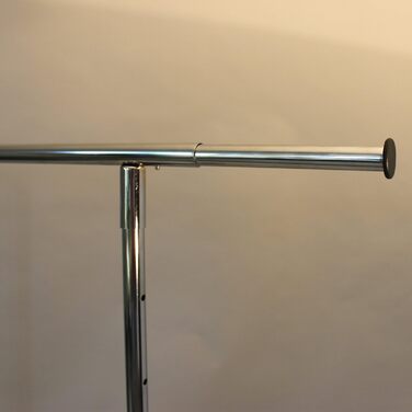GERSO Adjustable Height Rolling Clothes Rack 100-180cm Extendable Clothes Rail 98-135cm Rolling Garment Rack with Drawers