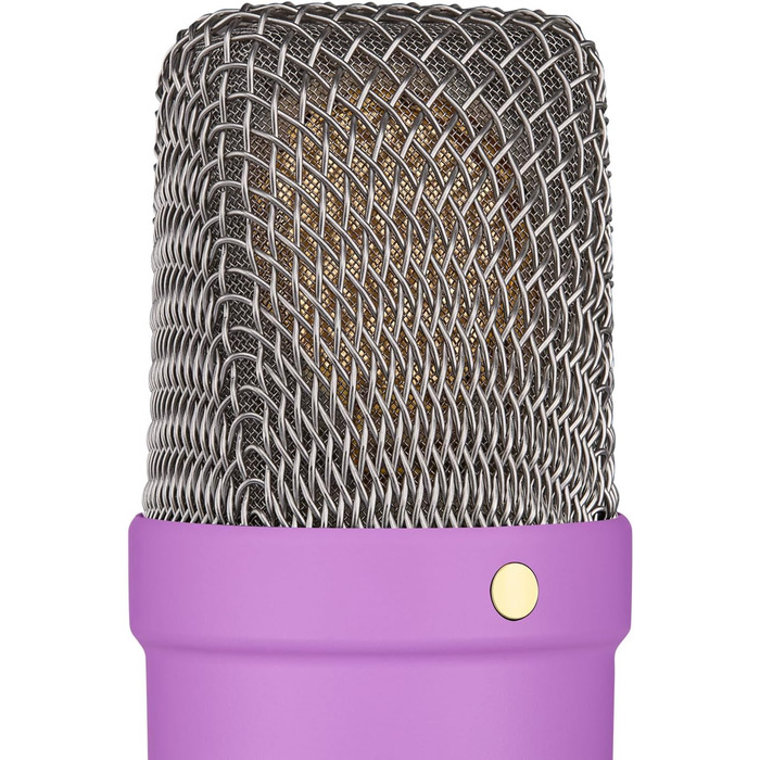 Rode NT1 Signature Black – студійний мікрофон-конденсатор + стійка для мікрофона keepdrum (фіолетовий)