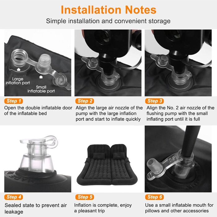 Надувний матрац для автомобіля SUV: комфортне спальне місце для подорожей та кемпінгу