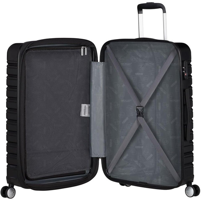Чемодан American Tourister Flashline Spinner M, 67 см, 69/75 л, чорний
