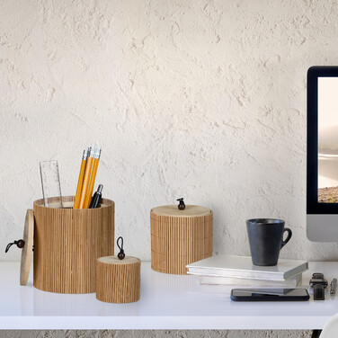 Relaxdays 3-Piece Storage Box Set with Lid