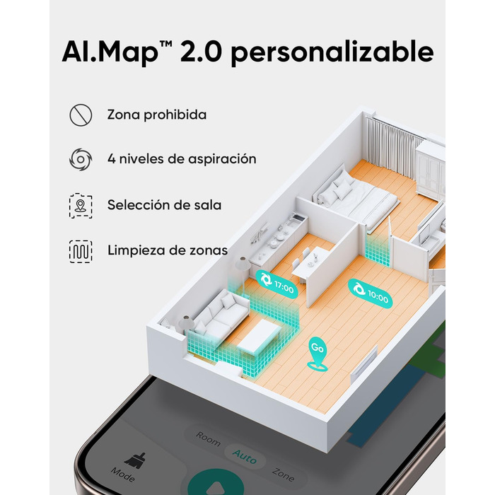 Робот-пилосос eufy L60 Hybrid SES з функцією миття, потужність 5000Pa, лазерна навігація iPath, для ретельного прибирання, ідеальний для волосся та твердих підлог (відновлений)