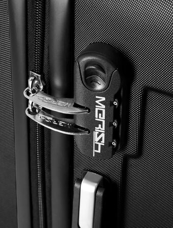 Набір валіз Merish 3шт. з жорстким корпусом, коліщата-двоєколіща, 9 кольорів (включно з чорним)