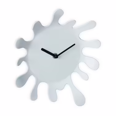 Relaxdays White Wall Clock Color Splash
