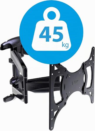Кронштейн для телевізора TechniSat TECHNIMOUNT Flex Easy, поворотний настінний тримач з рухомим плечем, навантаження до 25 кг