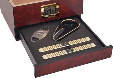 Набір для сигарет Humidor Germanus з гігрометром, попільничка та різером