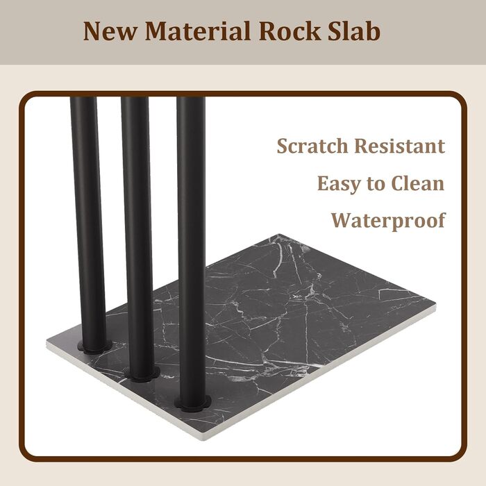 Підставка для рушників Yawinhe, чорна, з 3 стійками, з нержавіючої сталі, 39x26x90 см