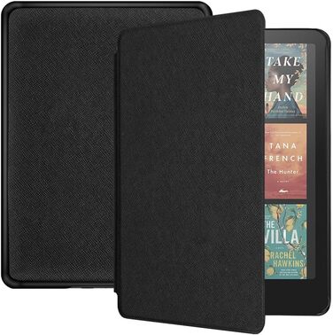 Чохол для Kindle Paperwhite (7/6/5/12 покоління) з PU шкіри, чорний