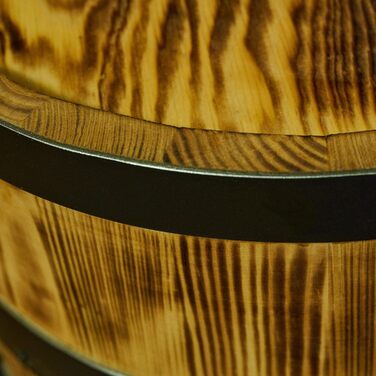 Wine Barrel Stand with Door - Liquor Cabinet Bottle Shelf Wooden Shelves - Wooden Barrel - Barrel Furniture - Wine Rack - Wineregal - Wine Bar - Barrel Bar with Door - Barrel Bar Minibar 80cm High (Sun-Bleached)