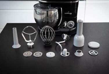Lehmann Universal Kitchen Machine 3-in-1 Set | Stand Mixer with Planetary Mixing System | Multifunctional Kitchen Machine with Meat Grinder | Includes 1.5L Juice Extractor and 5L Stainless Steel Bowl