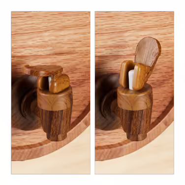 Relaxdays Schnapsfass made of oak wood