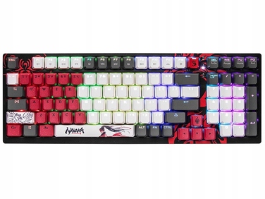 Механічна клавіатура A4Tech, чорна, USB, з RGB-підсвіткою та цифровим блоком
