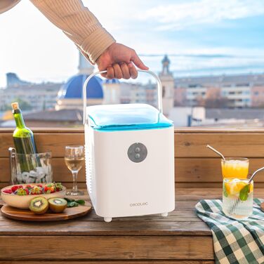 Машина для приготування льоду Cecotec Chillin' Ice 1200 Go, 12 кг/день, 120 Вт, 2 розміри кубиків, швидке заморожування 6-8 хв