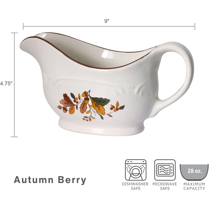 Соусник Pfaltzgraff Autumn Berry, кераміка, осінній дизайн
