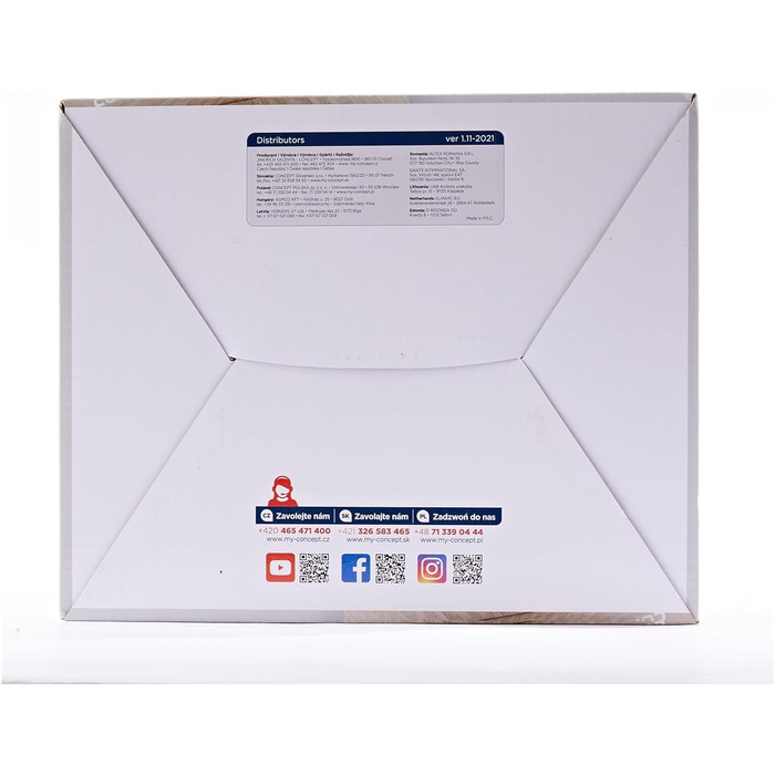 Електричний чайник CONCEPT RK0060, 1 л, білий. Керамічний, 1200 Вт, для дому