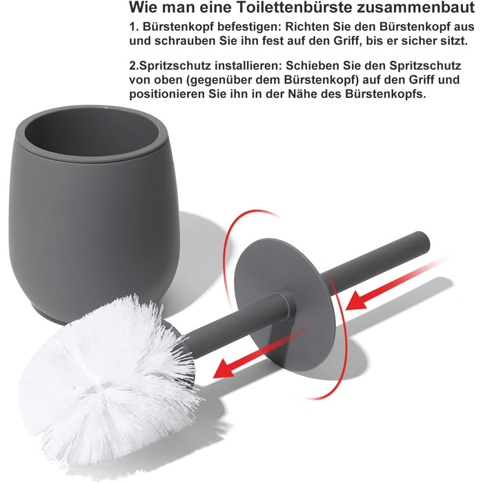 Набір для ванної кімнати AJEUNGAIN, сірий, 5 предметів: відро для сміття, тримач для туалетного паперу, диспенсер для мила, стакан для зубних щіток, піднос.