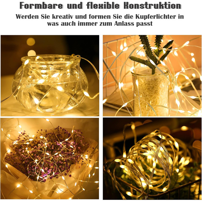 Ланцюжок LED-ліхтарів 220 LED, 25 м, 8 режимів, вологостійкий, з пультом, для декору кімнати, балкона, вечірки, Різдва (тепле біле світло), мідний дріт, PVC