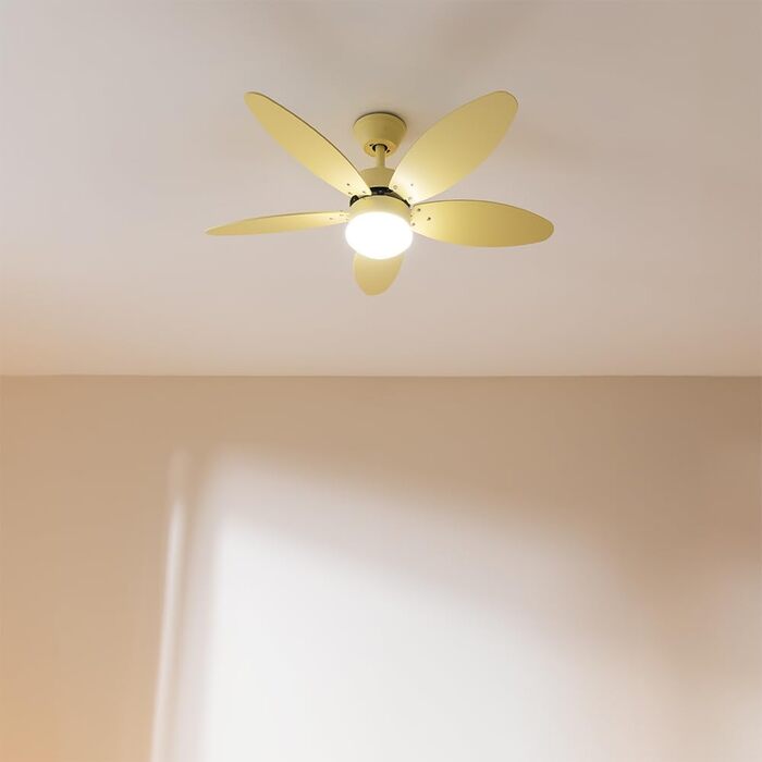 Стельовий вентилятор Cecotec EnergySilence Aero 4260 Full SunLight 40W з LED підсвіткою, пультом, таймером, 6 швидкостей, 5 лопатей
