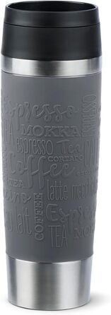 Термокружка Emsa N20220 Travel Mug Classic, 0.5 л, нержавіюча сталь, 6 год гаряча, 12 год холодна, герметична, для подорожей