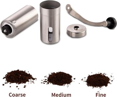 Ручна кавомолка PARACITY з нержавіючої сталі, керамічний жорно, для Aeropress, фільтр-кави, еспресо, френч-прес, турка, подарунок