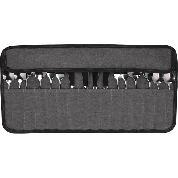 BERGER Cutlery Set Stainless Steel 16-Piece | Camping Cutlery for 4 People | Includes Storage Bag | High-Quality Cutlery