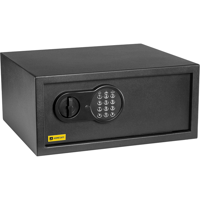 Міцний сейф HomeSafe HV24E з електронним замком: 20x44x38 см. Захист для дому, грошей, прикрас, документів та ноутбука.