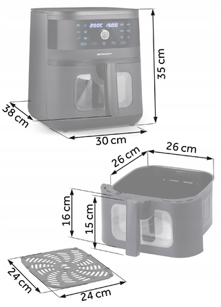 Аерофритюрниця Berdsen BD-660 1700W, 8л