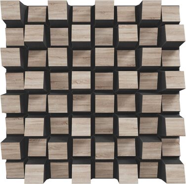 Набір акустичних диффузорів 2D для звукоізоляції та поглинання шуму, 50 x 50 см, колір Sonoma SIRIUS (150мм), 2 шт.