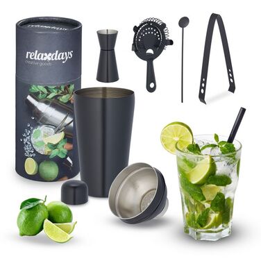 Relaxdays 5-Piece Cocktail Shaker Set