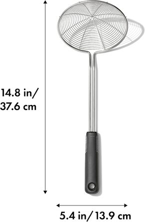 Кухонна шумівка OXO Good Grips з металу, для зціджування та знімання піни